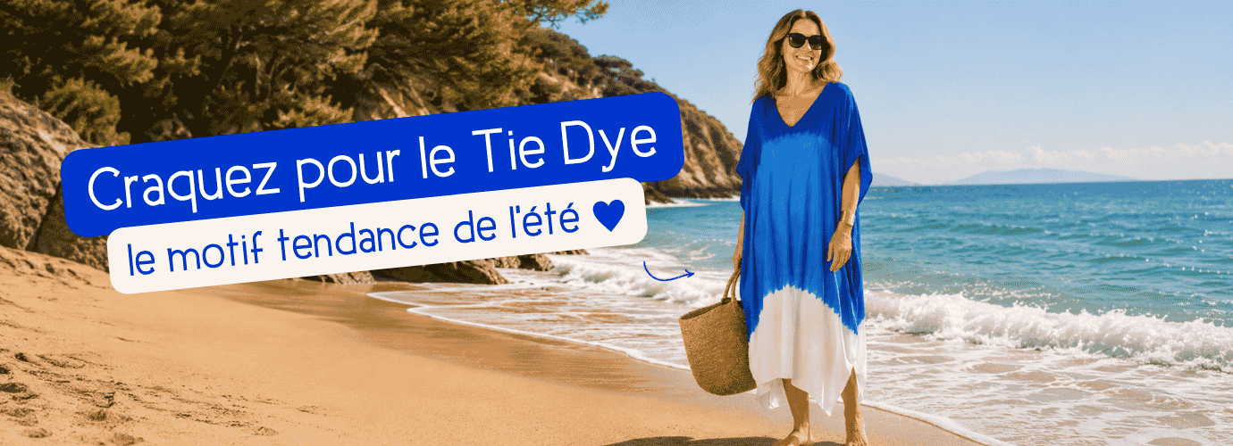 S�lection de v�tements sur le th�me du Tie Dye, collection Lilalilou, mode femme