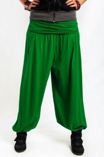 Pantalon harem basic uni pantalon ample uni &agrave; la coupe d&eacute;contract&eacute;e