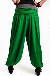 Pantalon harem basic uni v&ecirc;tement fluide pens&eacute; pour le confort quotidien