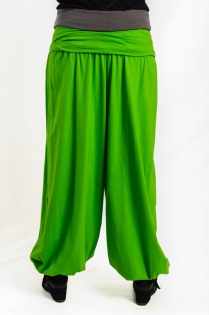 Pantalon harem basic uni pi&egrave;ce mode zen &agrave; l'allure d&eacute;contract&eacute;e