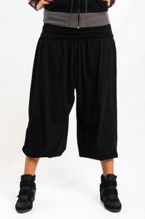 Pantalon harem basic uni pantalon d&eacute;tente au tomb&eacute; fluide