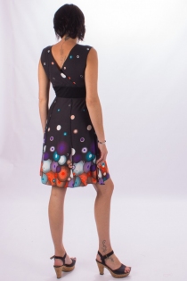 Robe Zanzibar Bubble robe boh&egrave;me fluide &agrave; imprim&eacute; bulles