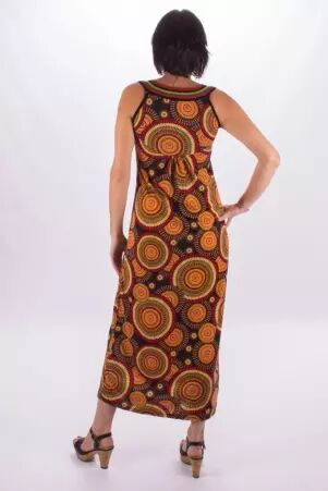 Robe Longue Popenguine Mandala robe boh�me moderne