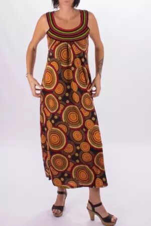 Robe Longue Popenguine Mandala robe boh�me moderne