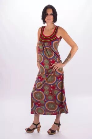 Robe Longue Popenguine Mandala robe boh�me moderne