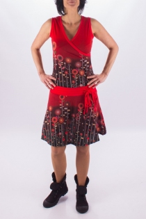 Robe Seventies Jungle paradise robe boh&egrave;me tropicale color&eacute;e