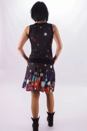 Robe Seventies Bubbles robe boh�me expressive et color�e