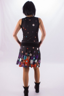 Robe Seventies Bubbles robe r&eacute;tro &agrave; imprim&eacute; graphique