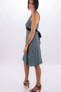 Robe Eva Twiggy robe &eacute;l&eacute;gante graphique