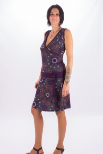 Robe Seventies Up Purple square robe f&eacute;minine inspiration seventies