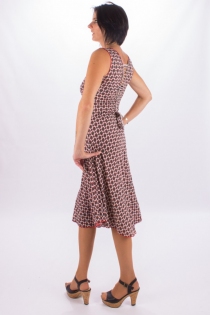 Robe Papaya longue Twiggy robe fluide graphique