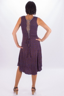 Robe Papaya longue Twiggy style boh&egrave;me