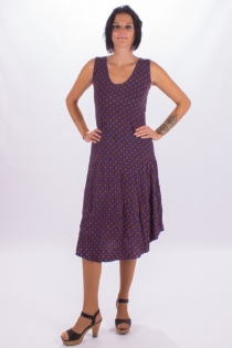 Robe Papaya longue Twiggy coupe ample