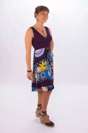 Robe Nouna bis Arty motif graphique