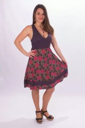 Robe Nouna bis Graphik coupe l�g�re