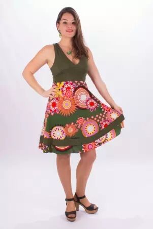 Robe Nouna bis Arty motif graphique