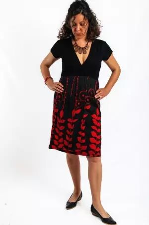 Robe Dewi Digital flower robe boh�me color�e