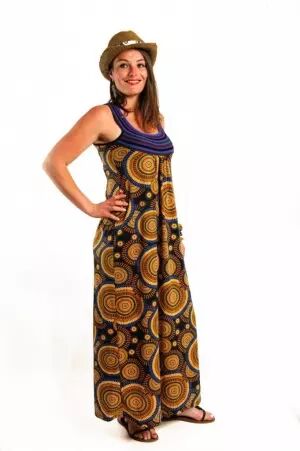 Robe Longue Popenguine Mandala robe boh�me moderne