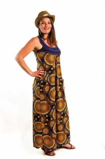 Robe Longue Popenguine Mandala robe boh&egrave;me moderne