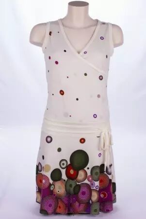 Robe Seventies Bubbles robe boh�me expressive et color�e