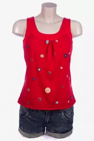 Top Panta� Bubbles top fluide motif bulles graphique