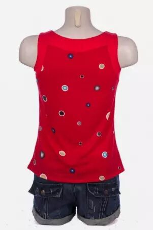 Top Panta� Bubbles top fluide motif bulles graphique