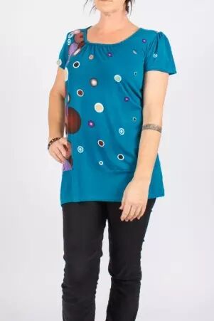 Top Ayuthaya Bubbles top graphique � motifs ronds