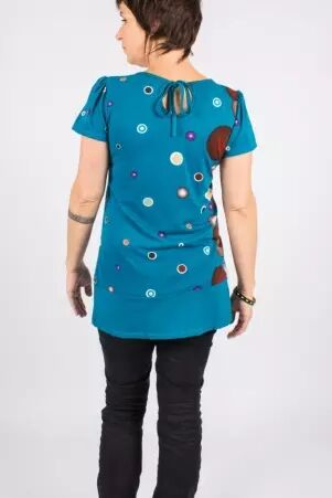 Top Ayuthaya Bubbles top graphique � motifs ronds