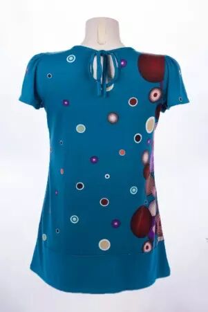 Top Ayuthaya Bubbles top graphique � motifs ronds