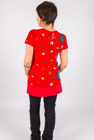 Top Ayuthaya Bubbles top graphique � motifs ronds
