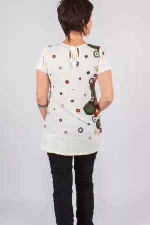Top Ayuthaya Bubbles top graphique � motifs ronds