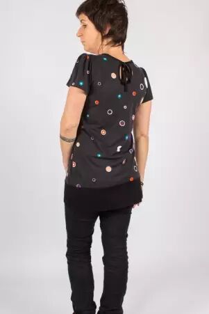 Top Ayuthaya Bubbles top graphique � motifs ronds