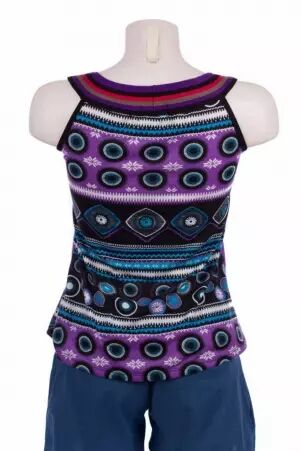 Top Liloo Pop Inca top boh�me motif inca stylis�