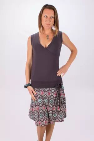 Robe Seventies Up Mina khani robe boh�me � motif graphique