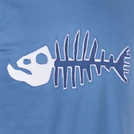 Tee shirt Poisson darwin Bleu et blanc t-shirt poisson darwin bleu blanc stylis�