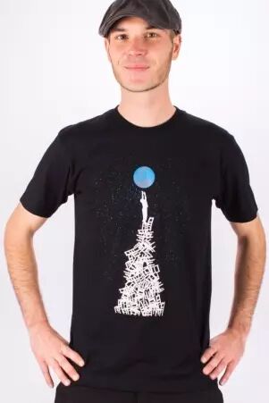 Tee shirt Climb for earth Noir tee-shirt noir climb for earth graphique