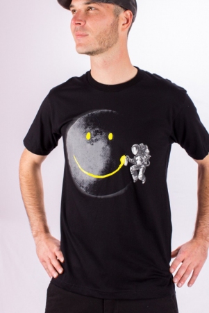Tee shirt Cosmonaute Noir tee-shirt cosmonaute noir design spatial