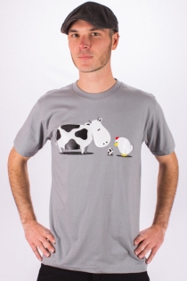 Tee shirt M&eacute;tissage Gris