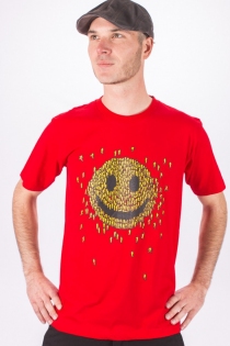 Tee shirt Smiley Rouge