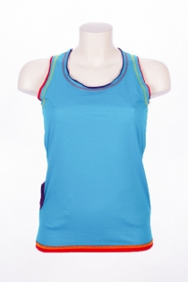 Debardeur &agrave; poches uni cr&eacute;ation textile &agrave; l'identit&eacute; forte et &agrave; la ligne actuelle