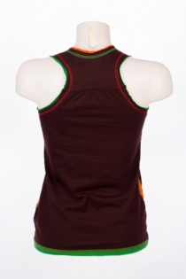 Debardeur &agrave; poches uni cr&eacute;ation de pr&ecirc;t-&agrave;-porter au design travaill&eacute; et &agrave; la silhouette &eacute;l&eacute;gante