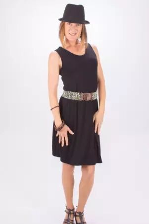 Robe Prune robe boh�me � l'allure naturelle