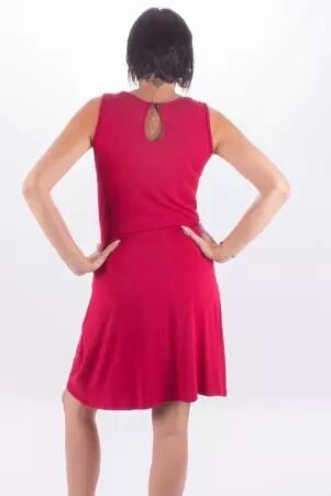 Robe Prune robe boh�me � l'allure naturelle