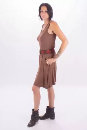 Robe Prune robe boh�me � l'allure naturelle