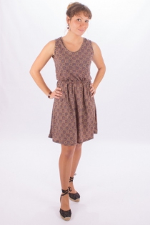 Robe Prune R&eacute;tro robe fluide au charme r&eacute;tro