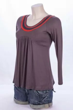 Top M.longues Majalaya top minimaliste manches longues