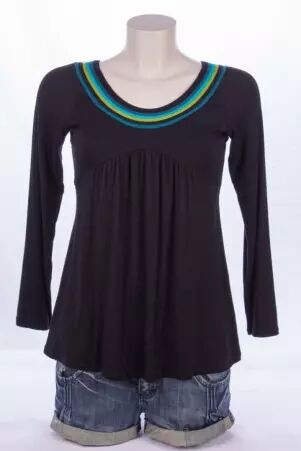 Top M.longues Majalaya top minimaliste manches longues