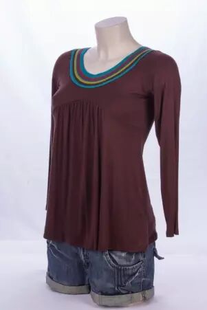 Top M.longues Majalaya top minimaliste manches longues