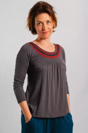 Top M.longues Majalaya top minimaliste manches longues
