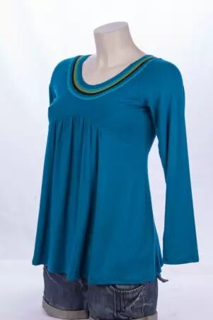 Top M.longues Majalaya top minimaliste manches longues
